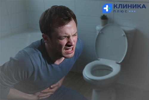 У мужчины болит живот